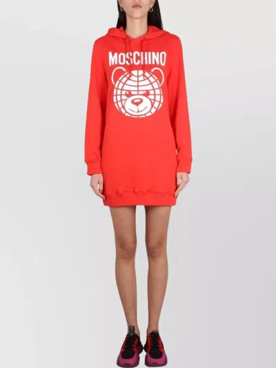 Moschino Logo Print Hooded Sweatshirt