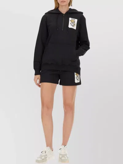 MOSCHINO LOGO PRINT HOODED SWEATSHIRT