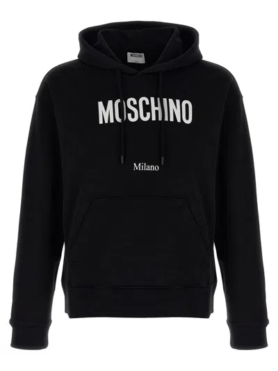 MOSCHINO MOSCHINO LOGO PRINT HOODIE