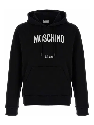 MOSCHINO LOGO PRINT HOODIE