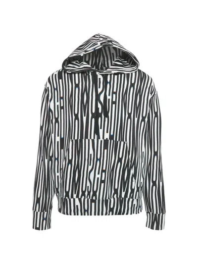 Pre-owned Moschino Logo-print Hoodie In Black