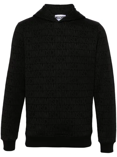 MOSCHINO LOGO-PRINT HOODIE