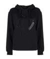 Moschino Logo-print Hoodie In Black