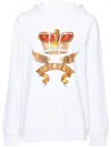 Moschino White Archive Scarves Hoodie In Weiss