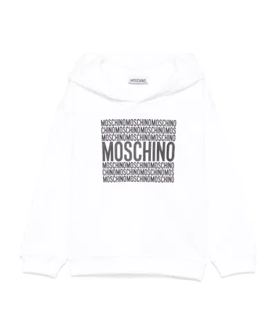 Moschino Logo-print Hoodie In White
