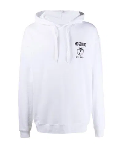 Moschino Logo-print Hoodie In White