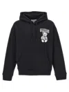 Moschino Hooded Sweatshirt With Drawn In White/black