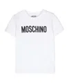 Moschino Logo-print Jersey T-shirt In White