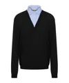 Moschino Upside Down Logo Sweater In Black