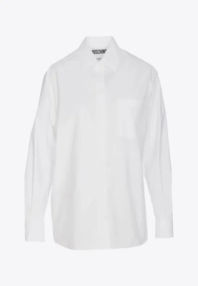 Moschino Logo Print Long-sleeved Shirt