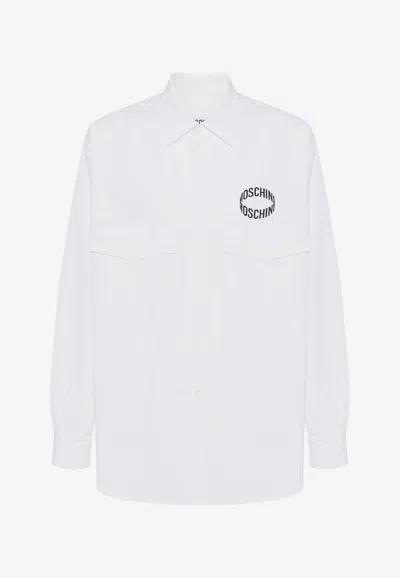 Moschino Logo Print Long-sleeved Shirt