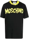Moschino Logo-print Organic Cotton T-shirt In Black