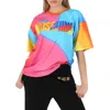 Moschino Projection-print Logo T-shirt In Multi