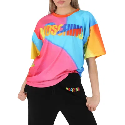 MOSCHINO LOGO-PRINT OVERSIZED T-SHIRT