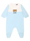 Moschino Logo-print Pajamas In Blue