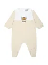 Moschino Logo-print Pajamas In Neutrals