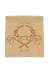 Moschino Logo-print Paper Clutch Bag In Neutrals
