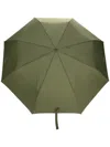 Moschino Logo-print Pinstripe Umbrella In Grün