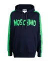 Moschino Logo-print Pullover Hoodie In Black