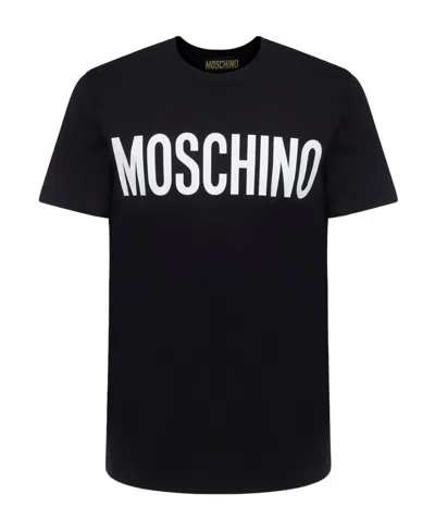 Moschino Kids' Logo-print T-shirt In Black