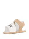 Moschino Logo-print Sandals In Multi