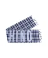 Moschino Logo Print Scarf In Gray