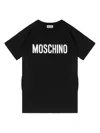 MOSCHINO LOGO-PRINT SHORT-SLEEVE DRESS