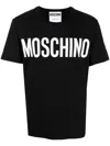 Moschino Logo-print Short-sleeve T-shirt In Black