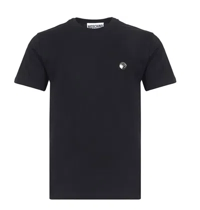 Moschino Logo-print Short-sleeve T-shirt In Black