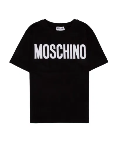 Moschino Logo-print Short-sleeve T-shirt In Black