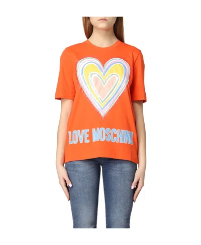 Moschino Logo-print Short-sleeve T-shirt In Multicolor