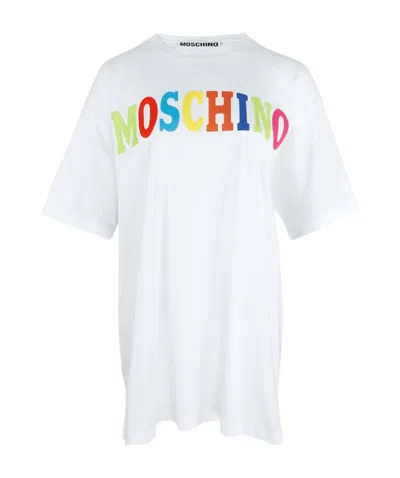 Moschino Logo-print Short-sleeve T-shirt In White