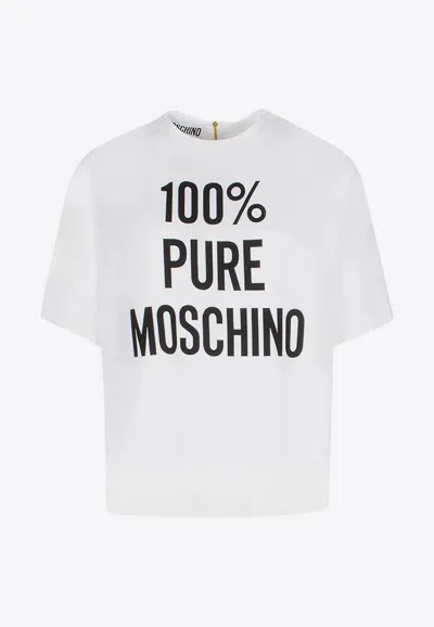 Moschino Logo Print Short-sleeved T-shirt
