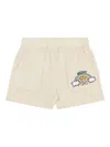 Moschino Logo-print Shorts In Neutrals