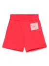 Moschino Logo-print Shorts In Red