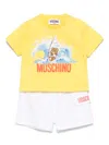 Moschino Logo-print Shorts Set In White