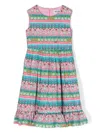 Moschino Logo-print Sleeveless Dress In Pink