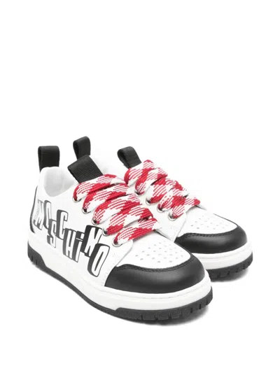 Moschino Logo-print Sneakers In White