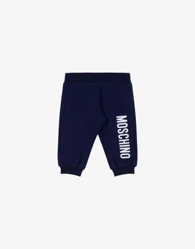 Moschino Logo Print Sweatpants In Black