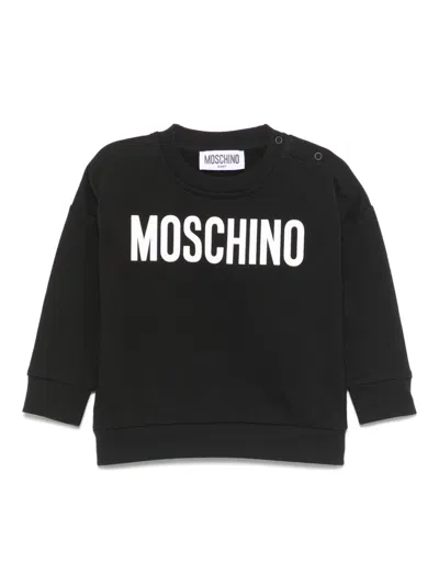 Moschino Babies' Logo-print Sweatshirt In Black