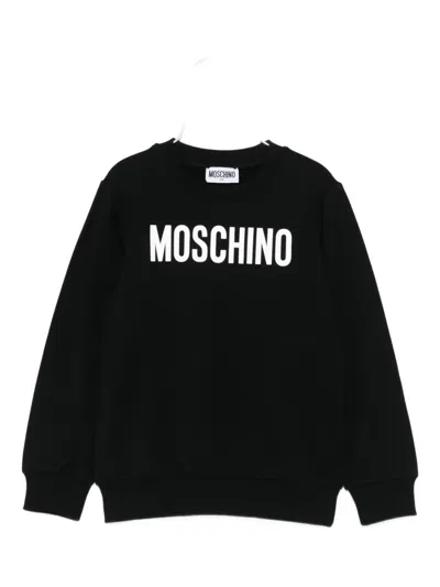 Moschino Kids' Logo-print Sweatshirt In Black
