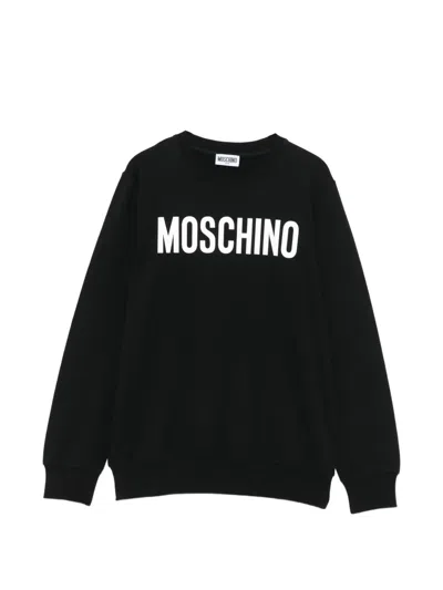 Moschino Logo-print Sweatshirt In Black
