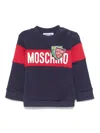 Moschino Sweatshirt Mit Logo-print In Blau