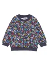 Moschino Logo-print Sweatshirt In Blue