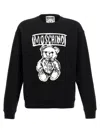 Moschino Teddy Print Cotton Crewneck Sweatshirt
