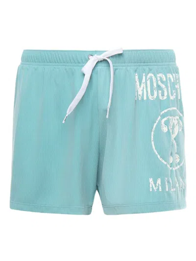 MOSCHINO LOGO-PRINT SWIM SHORTS