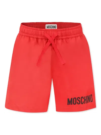 MOSCHINO LOGO-PRINT SWIM SHORTS