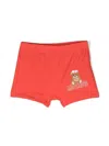 Moschino Logo-print Swim Shorts In Red