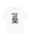 Moschino Crew Neck Graphic Print Short Sleeves Tshirt In White