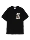 Moschino Teddy Bear Crewneck T-shirt In Black